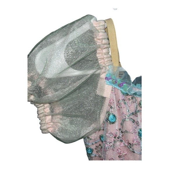 Revolution Dancewear Girls’ Fairy Tutu Costume Pink, Teal & Green Glitter Size L - Picture 4 of 13